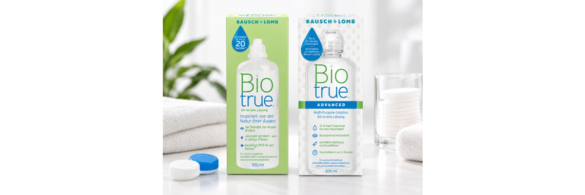 Biotrue® vs. Biotrue® ADVANCED: Was ist neu bei der Kontaktlinsenpflege? - Biotrue® ADVANCED vs. Biotrue® – Was ist neu?