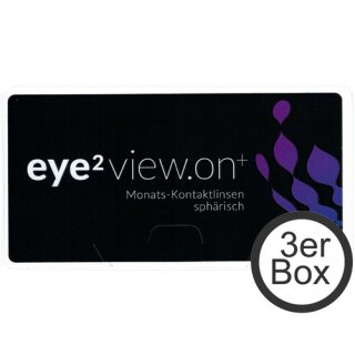 eye2 VIEW.ON+ sphärisch 3er Box Monatslinsen