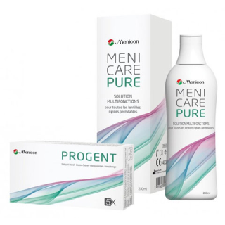 MeniCare Pure 250 ml + Progent SP Intensivreiniger (Menicon)