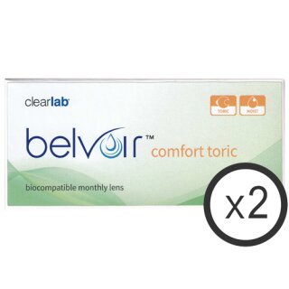 Belvoir comfort toric 2x3er Box Monatslinsen (ClearLab)