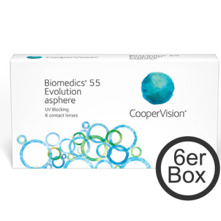 Biomedics 55 Evolution asphere 6er Box (Cooper Vision) 8,60 mm -1,25