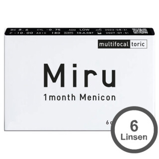 Miru 1month Menicon multifocal toric 6er Box