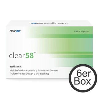clear58 6er Box Monatslinsen (ClearLab)