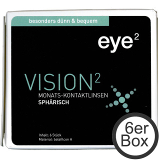 eye&sup2; Vision&sup2;  sph&auml;risch 6er Box Monats-Kontaktlinsen